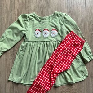 Green and Red Santa  Set
